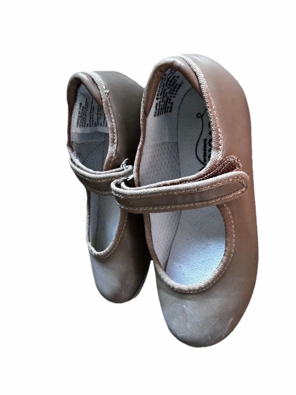 Revolution tan tap dance shoes for girls - size 1